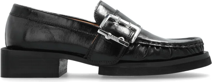 Shoes With Buckle, , - Black