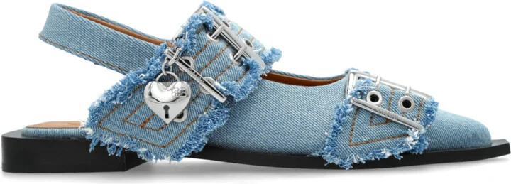 Shoes With Buckles, , - Blue
