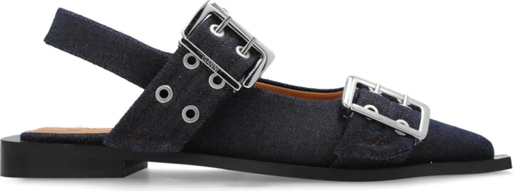 Shoes With Buckles, , Navy - Blue
