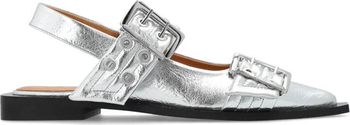 Shoes With Buckles, , - Silver