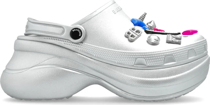 Shoes With Colorful Appliqués, , - Silver