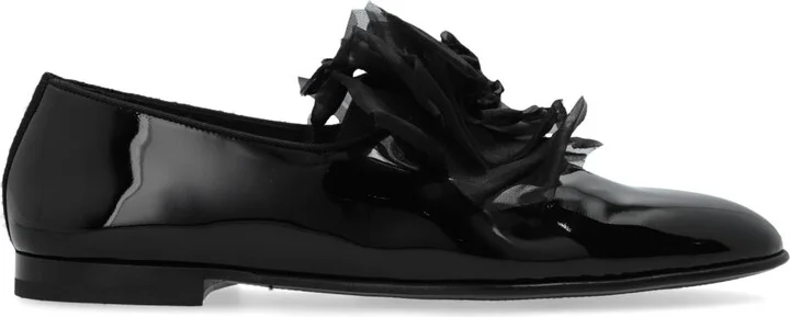 Shoes With Tulle Application