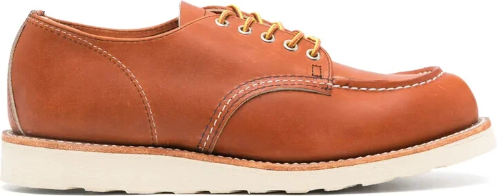 Shop Moc leather derby shoes