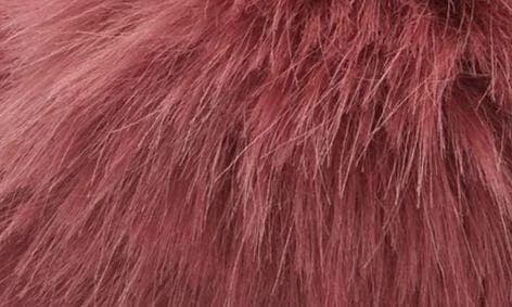 Shopaholic Faux Fur Pom Slide Sandal - Image 7