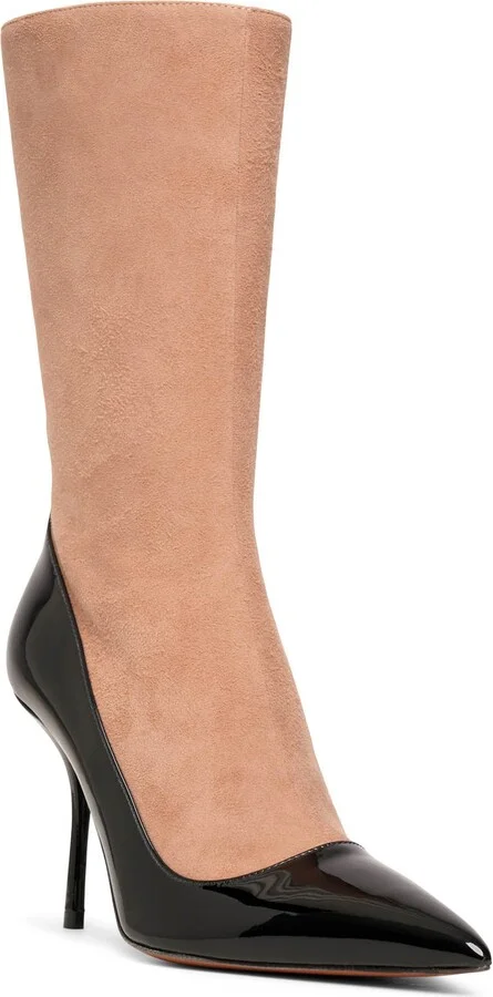 Short Boot 90 black and beige short boots - Image 3