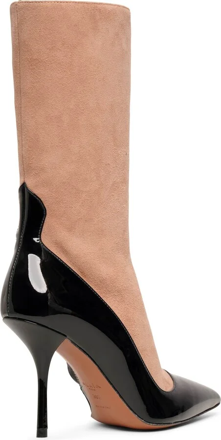 Short Boot 90 black and beige short boots - Image 4