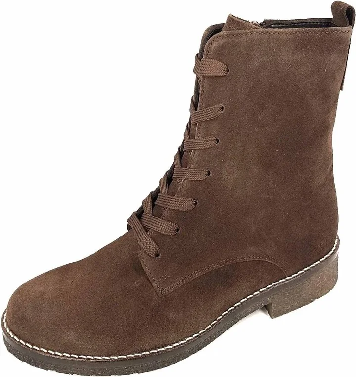 Short Lace Ankle Boot In Whiskey