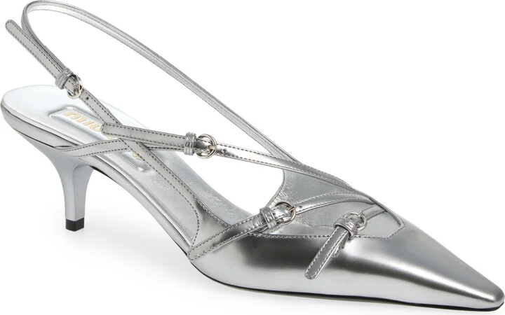 Show Buckle Slingback Pump