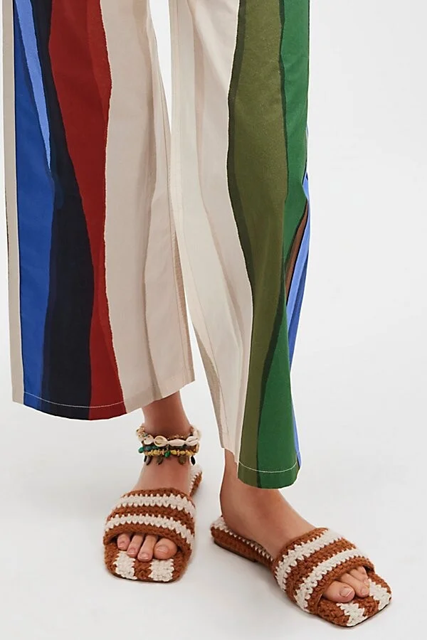 Show Your Stripes Hand Knitted Sandals