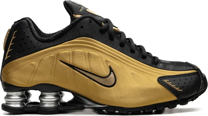 Shox R4 "Black/Metallic Gold" sneakers