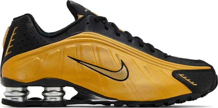 Shox R4 Black Metallic Gold (Women's)