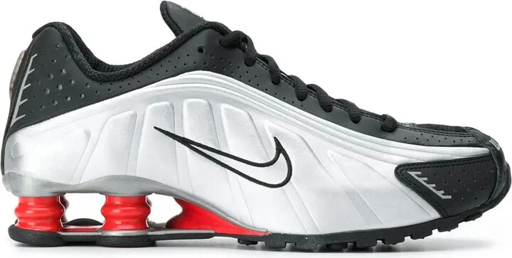Shox R4 "Black/Metallic Silver" sneakers