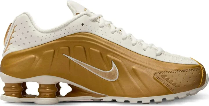 Shox R4 "Metallic Gold" sneakers