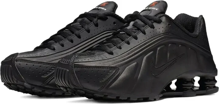 Shox R4 perforated leather trainers - Image 2