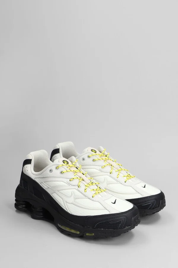 Shox Ride 2 Sneakers In White Leather And Fabric - Image 2