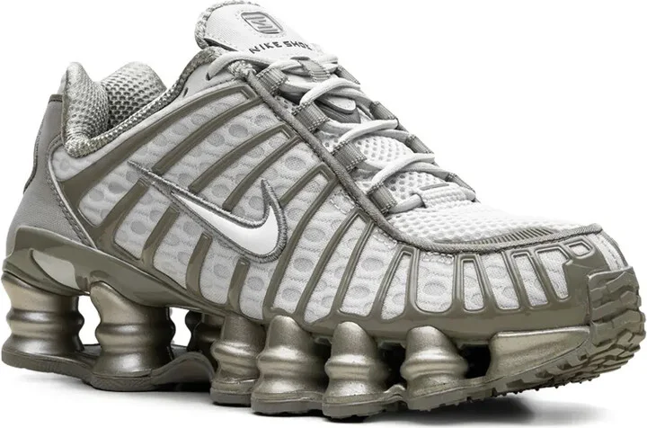 Shox TL "Light Silver/White/Light Army" sneakers - Image 2