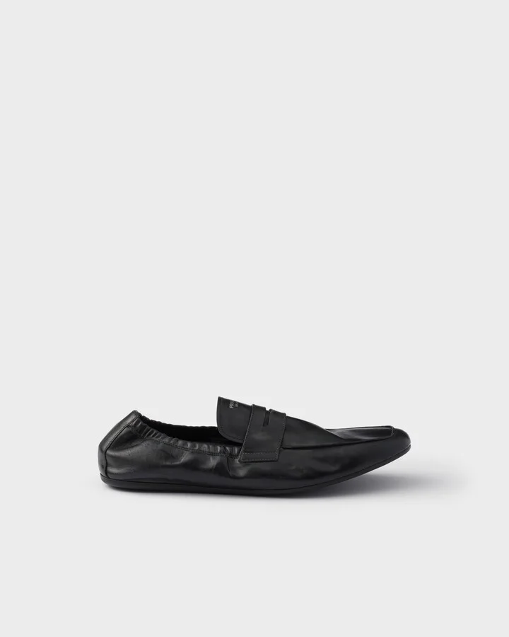 Shuffle antiqued leather loafers - Image 2
