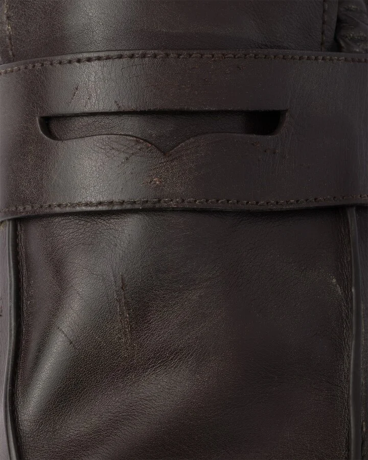 Shuffle antiqued leather loafers - Image 6