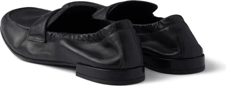 Shuffle antiqued screen-printed-logo loafers - Image 3