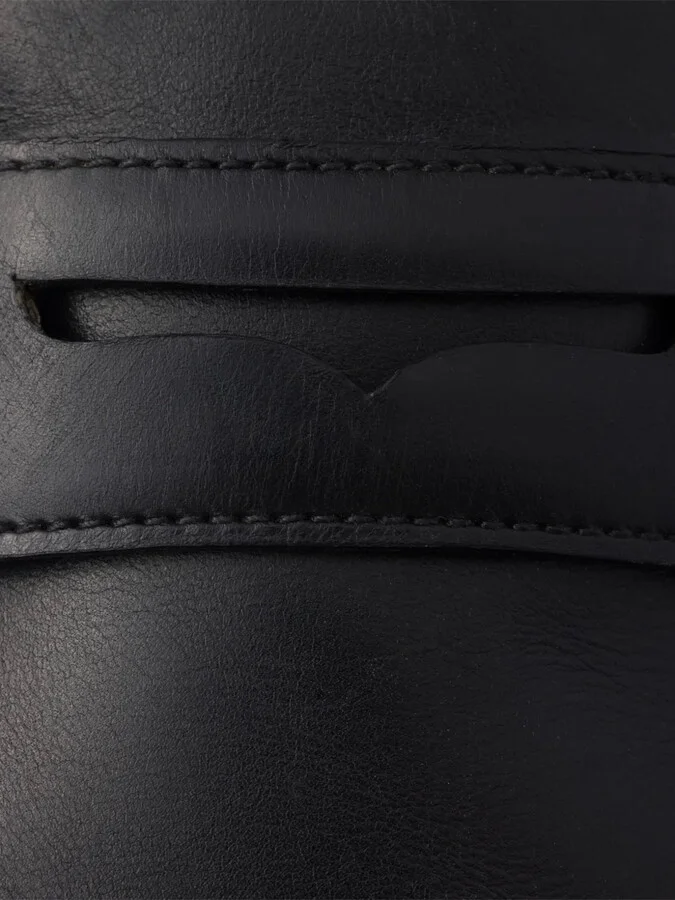 Shuffle antiqued screen-printed-logo loafers - Image 5