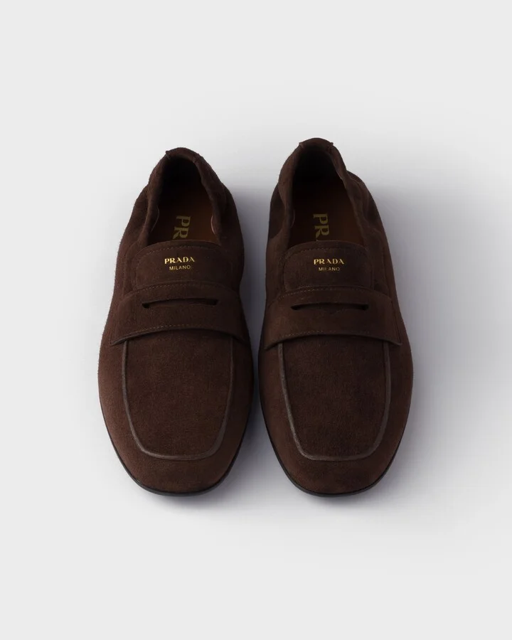 Shuffle antiqued suede loafers - Image 3