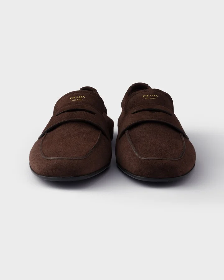 Shuffle antiqued suede loafers - Image 5