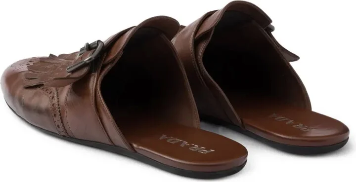 Shuffle fringe-detail mules - Image 3