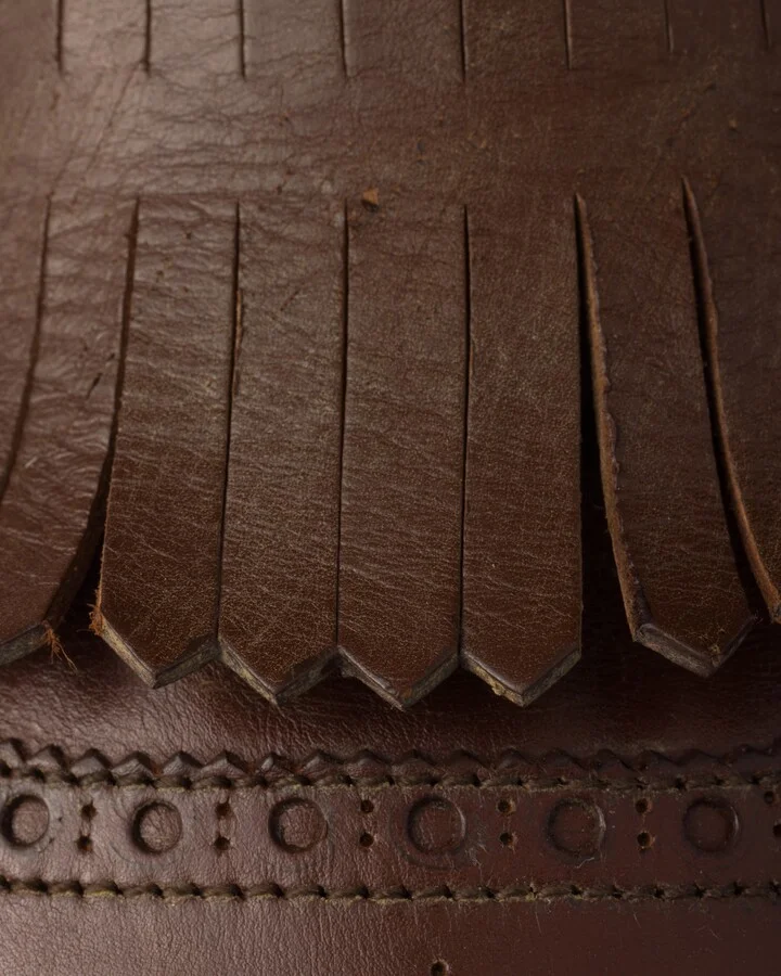 Shuffle fringed leather mules - Image 5