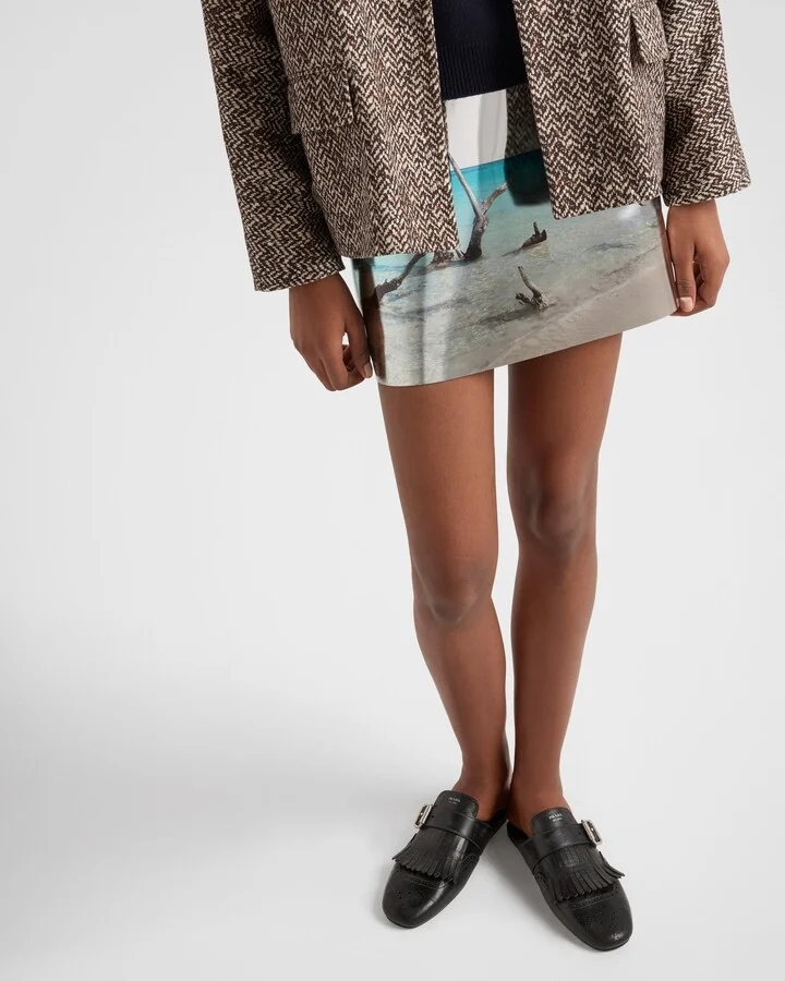 Shuffle fringed leather mules - Image 3