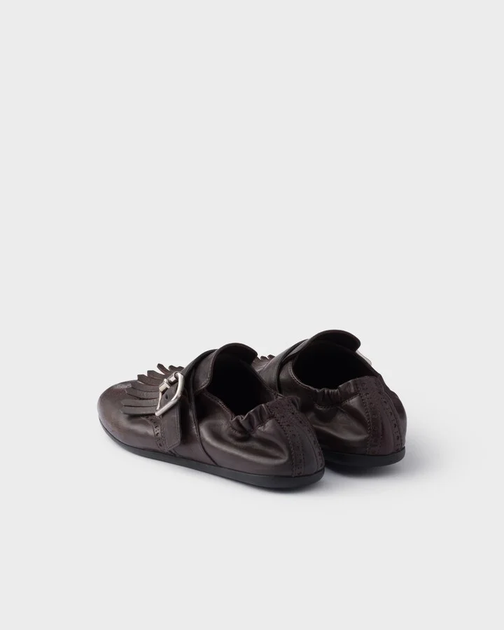Shuffle leather shoes with buckle - Image 5