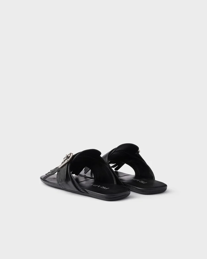 Shuffle leather thong sandals - Image 5
