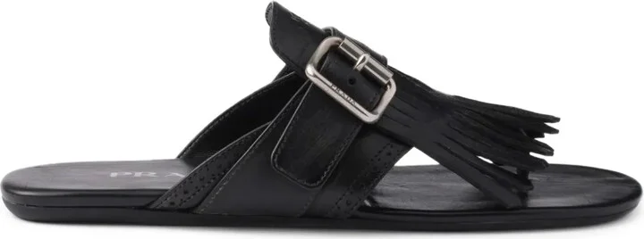 Shuffle leather thong sandals