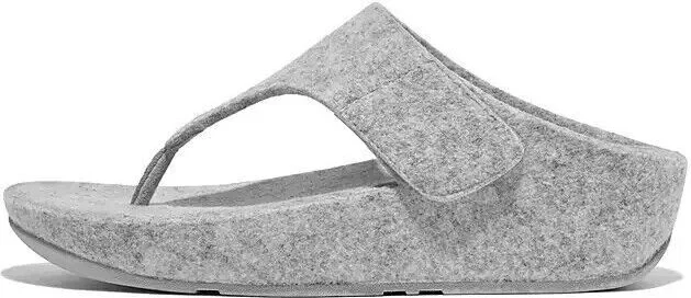 Shuv E01 FR7-A06 Toe Post Sandals Women's Tiptoe Gray Adjustable Felt