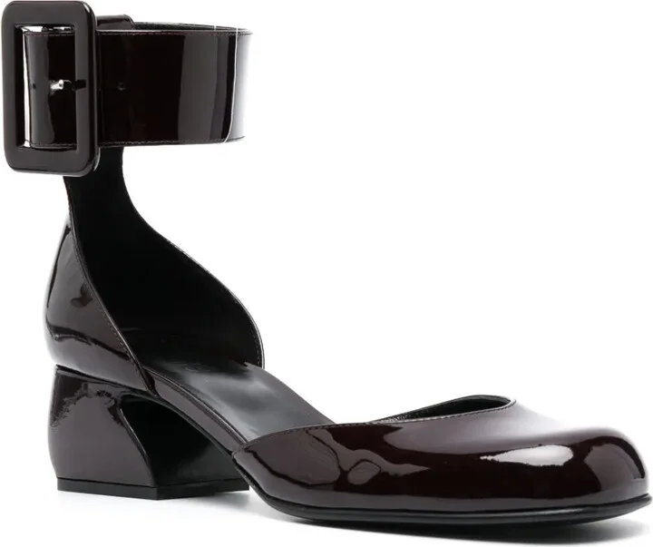 SI Rossi 45mm patent-finish buckled pumps - Image 2