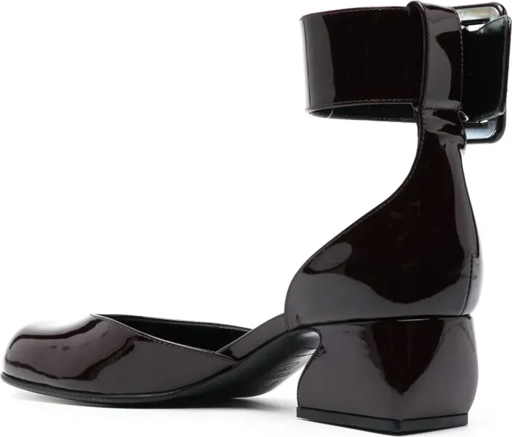 SI Rossi 45mm patent-finish buckled pumps - Image 3