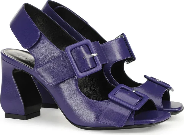 SI ROSSI 90mm leather sandals - Image 2