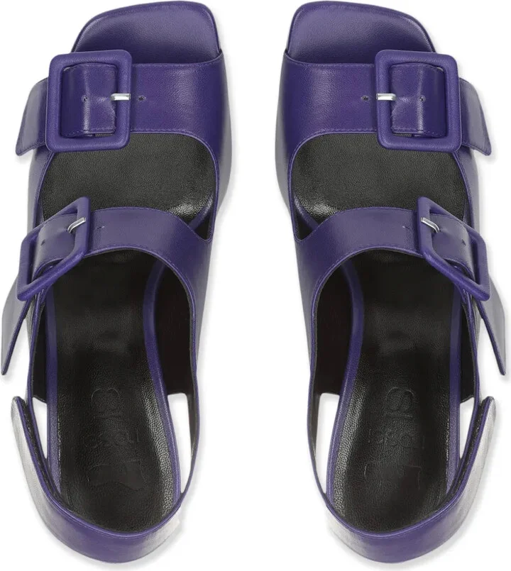 SI ROSSI 90mm leather sandals - Image 4