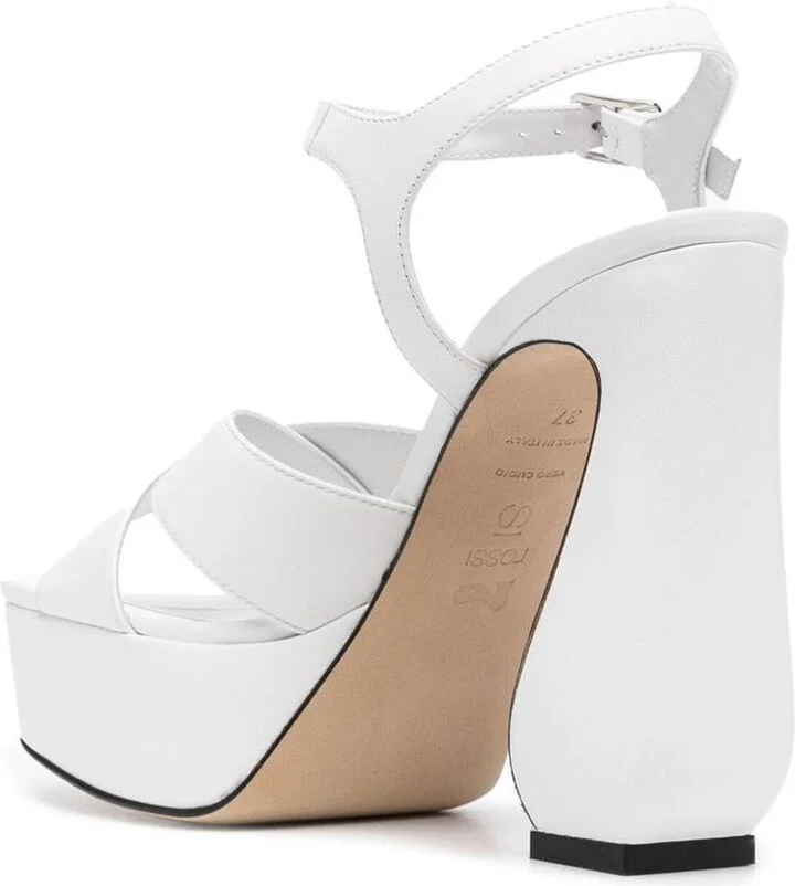 Si Rossi Leather Heel Sandals - Image 3