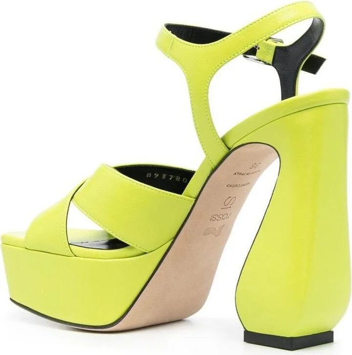 Si Rossi Leather Heel Sandals - Image 3