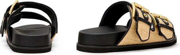 Sian Raffia Two-Strap Sandal - Image 2