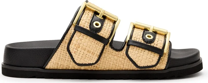 Sian Raffia Two-Strap Sandal - Image 3