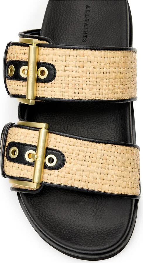 Sian Raffia Two-Strap Sandal - Image 4