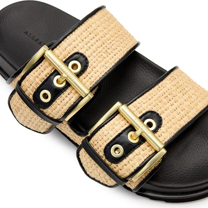 Sian Raffia Two-Strap Sandal - Image 5