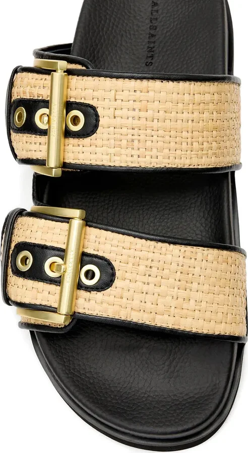 Sian woven buckled sandals - Image 4