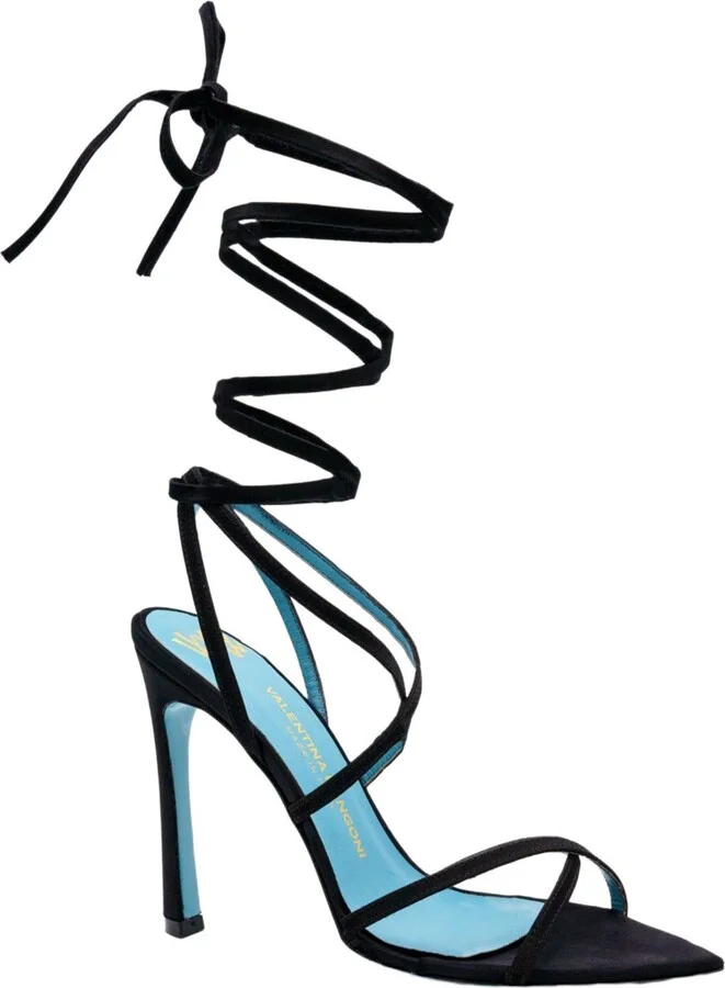 Sibilla Ankle Wrap Satin Sandal for Elegant Occasions