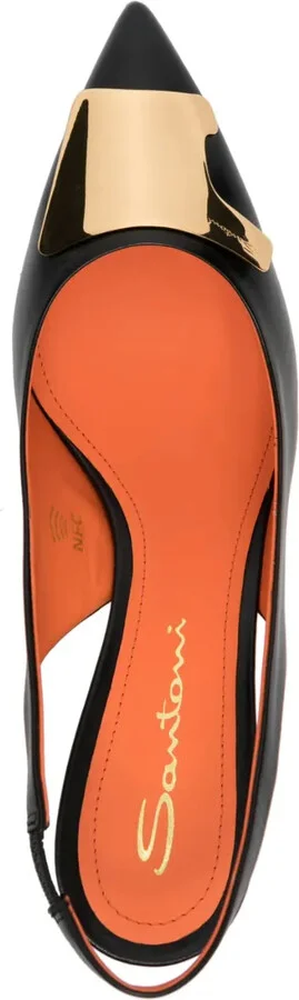 Sibille 80mm leather pumps - Image 4
