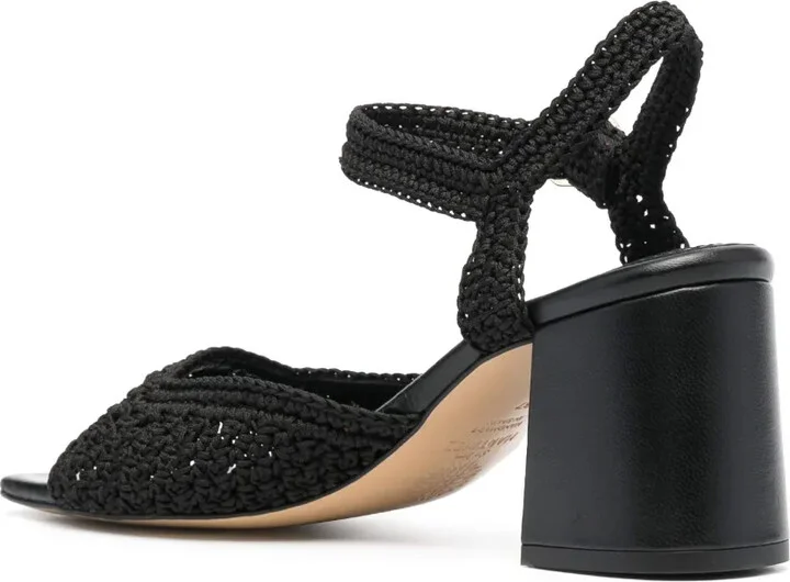 Sicilia 75mm woven leather sandals - Image 3