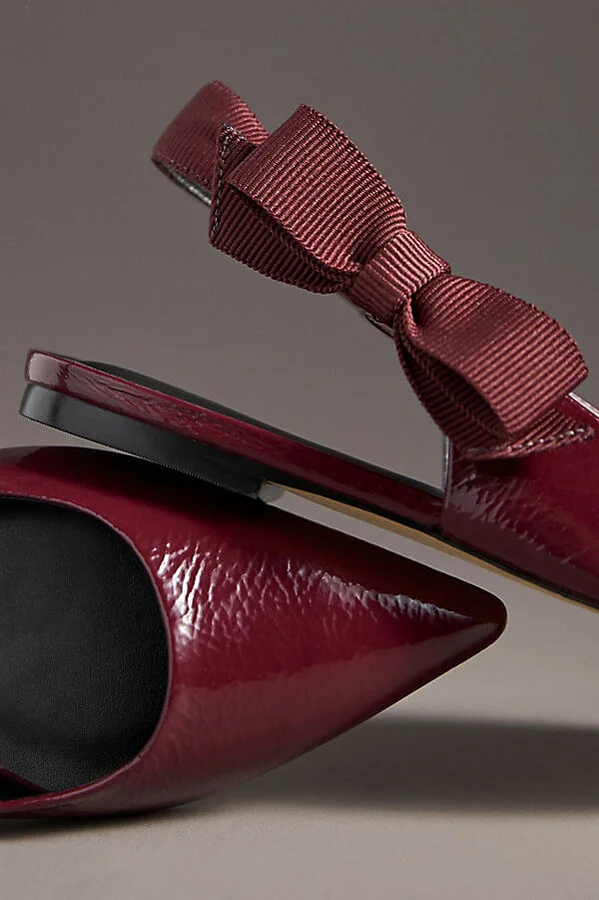 Side-Bow Slingback Flats - Image 3