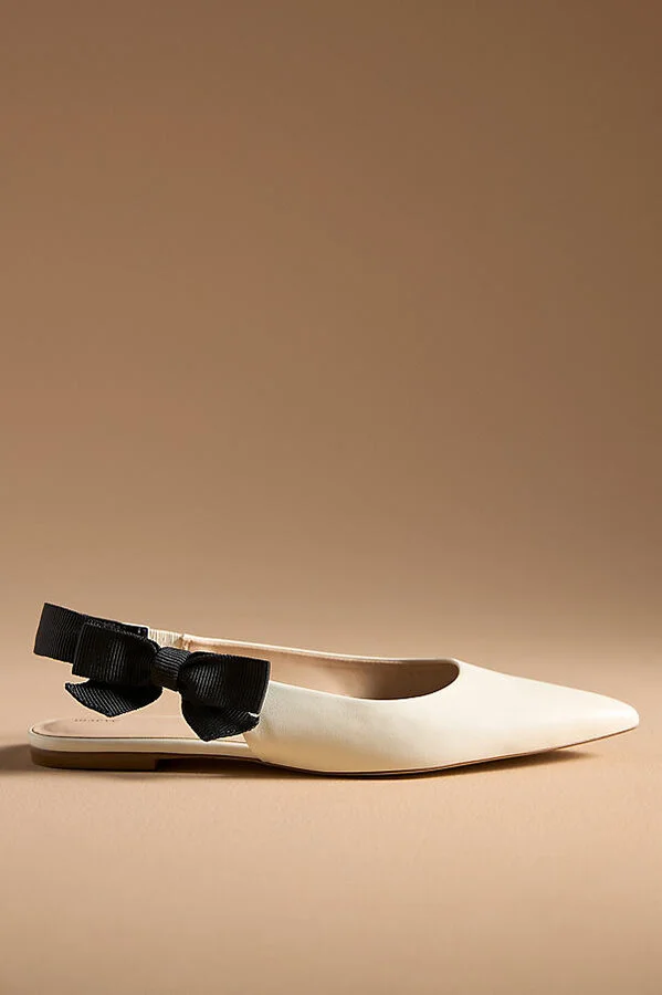 Side-Bow Slingback Flats
