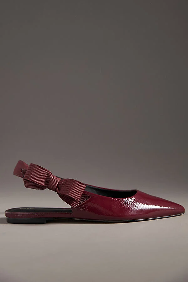 Side-Bow Slingback Flats